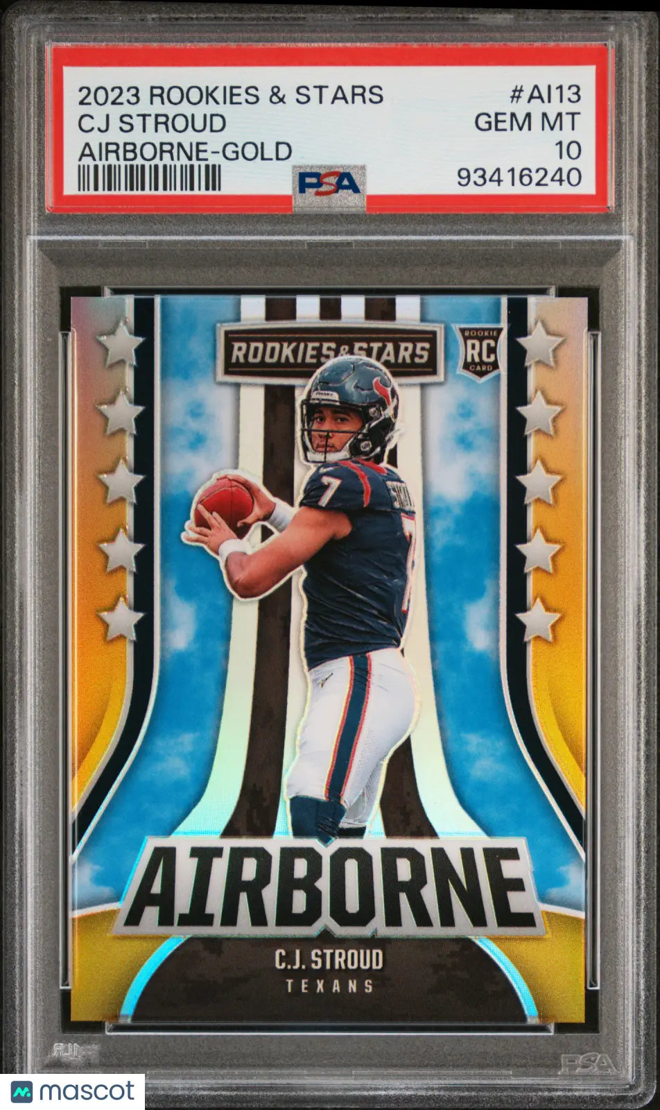 2023 Panini Rookies & Stars Airborne Gold CJ Stroud RC Rookie PSA 10 /10 