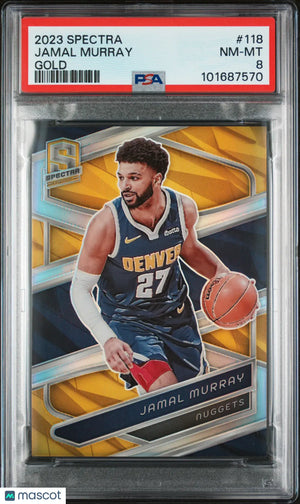 2023 Panini Spectra Basketball Jamal Murray Gold PSA 8 /10 