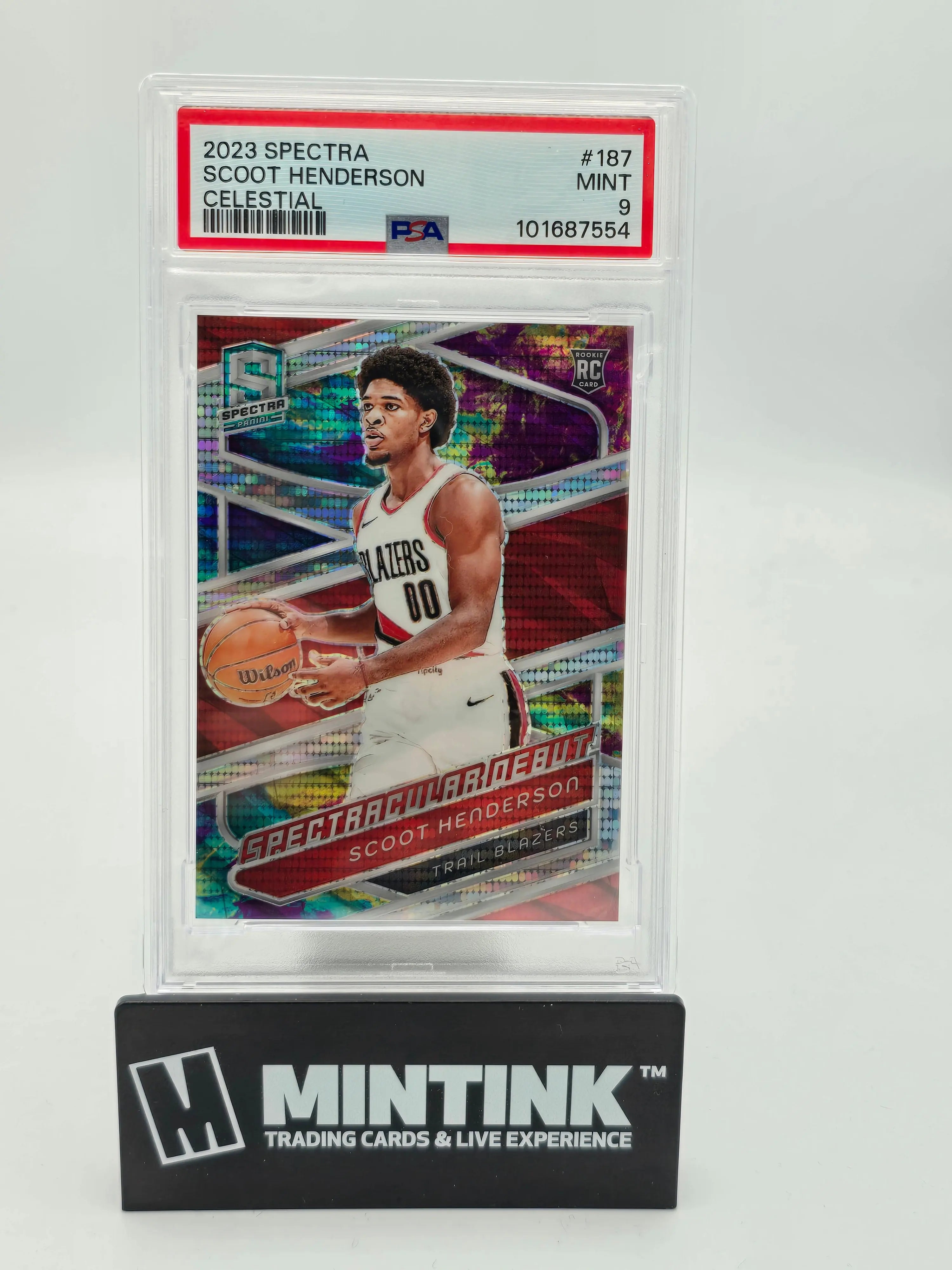 2023 Panini Spectra Basketball Scoot Henderson RC Rookie Celestial PSA 9 /125 