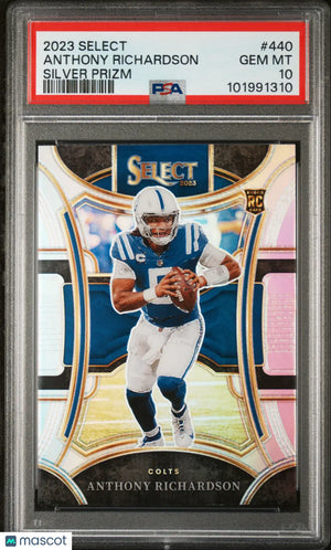 2023 Select Anthony Richardson RC Rookie Silver Prizm  Suite Level PSA 10 