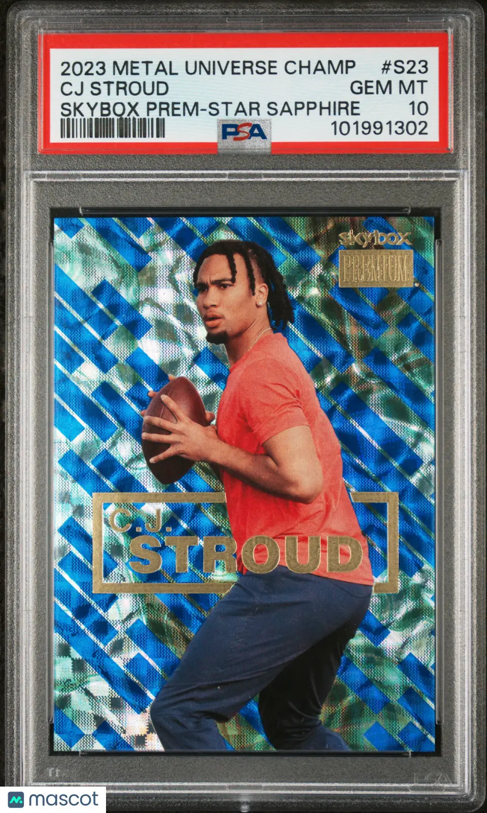 2023 Skybox Metal Universe Champions Premium CJ Stroud Sapphire PSA 10 /75 