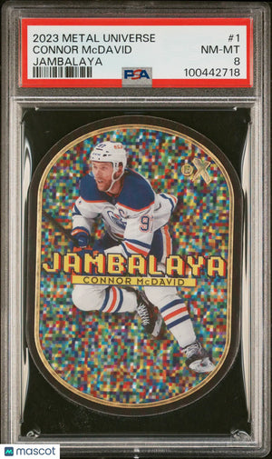 2023 Skybox Metal Universe Hockey Jambalaya Connor McDavid PSA 8 Case Hit 