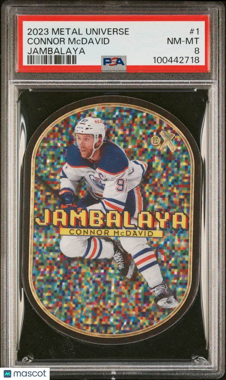 2023 Skybox Metal Universe Hockey Jambalaya Connor McDavid PSA 8 Case Hit 