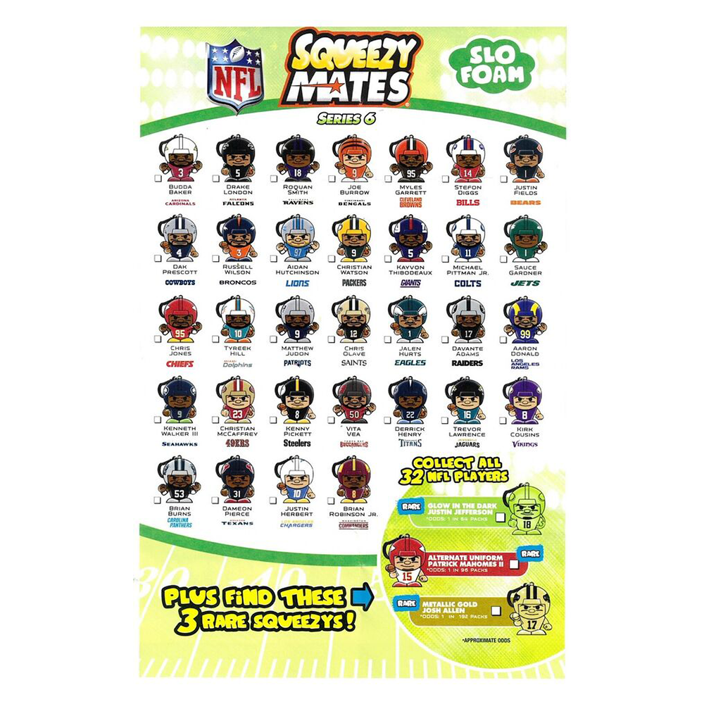 2023 Squeezymates Nfl Gravity Feed Figurine 1