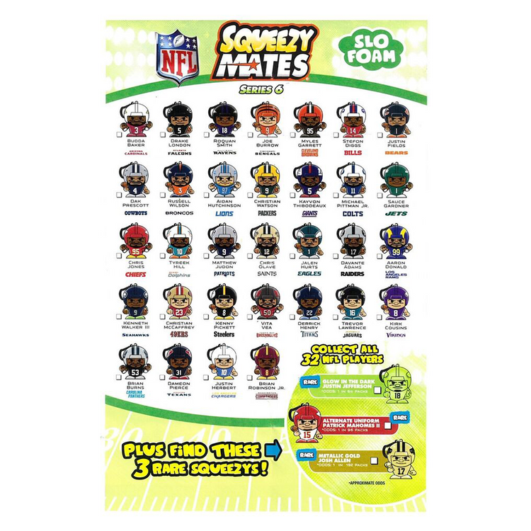 2023 Squeezymates Nfl Gravity Feed Figurine 1