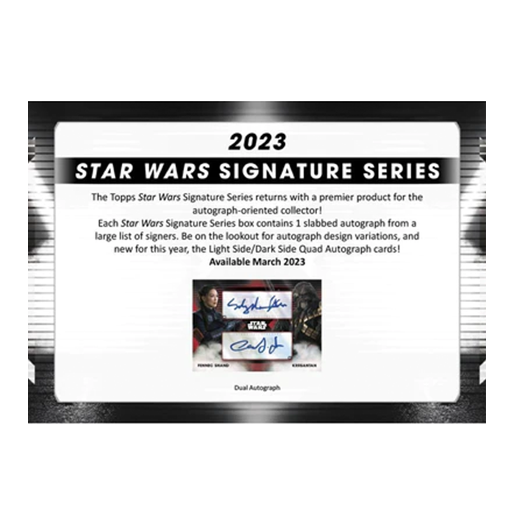 2023 TOPPS STAR WARS SIGNATURE SERIES HOBBY BOX 