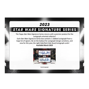 2023 TOPPS STAR WARS SIGNATURE SERIES HOBBY BOX 