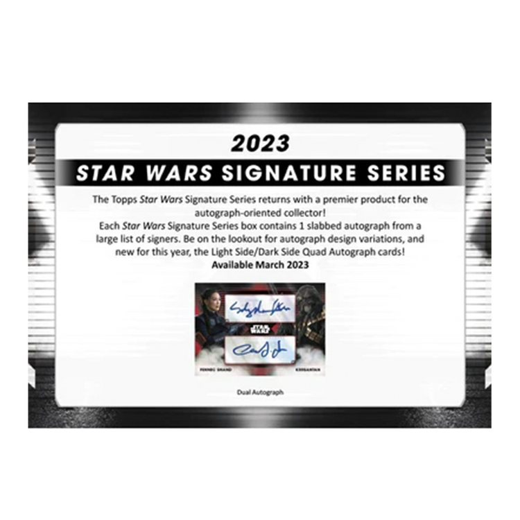 2023 TOPPS STAR WARS SIGNATURE SERIES HOBBY BOX 