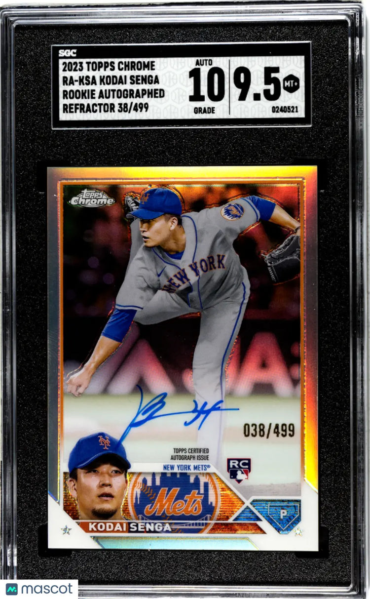 2023 Topps Chrome Kodai Senga RC Rookie Auto Refractor SGC 9.5 /499 