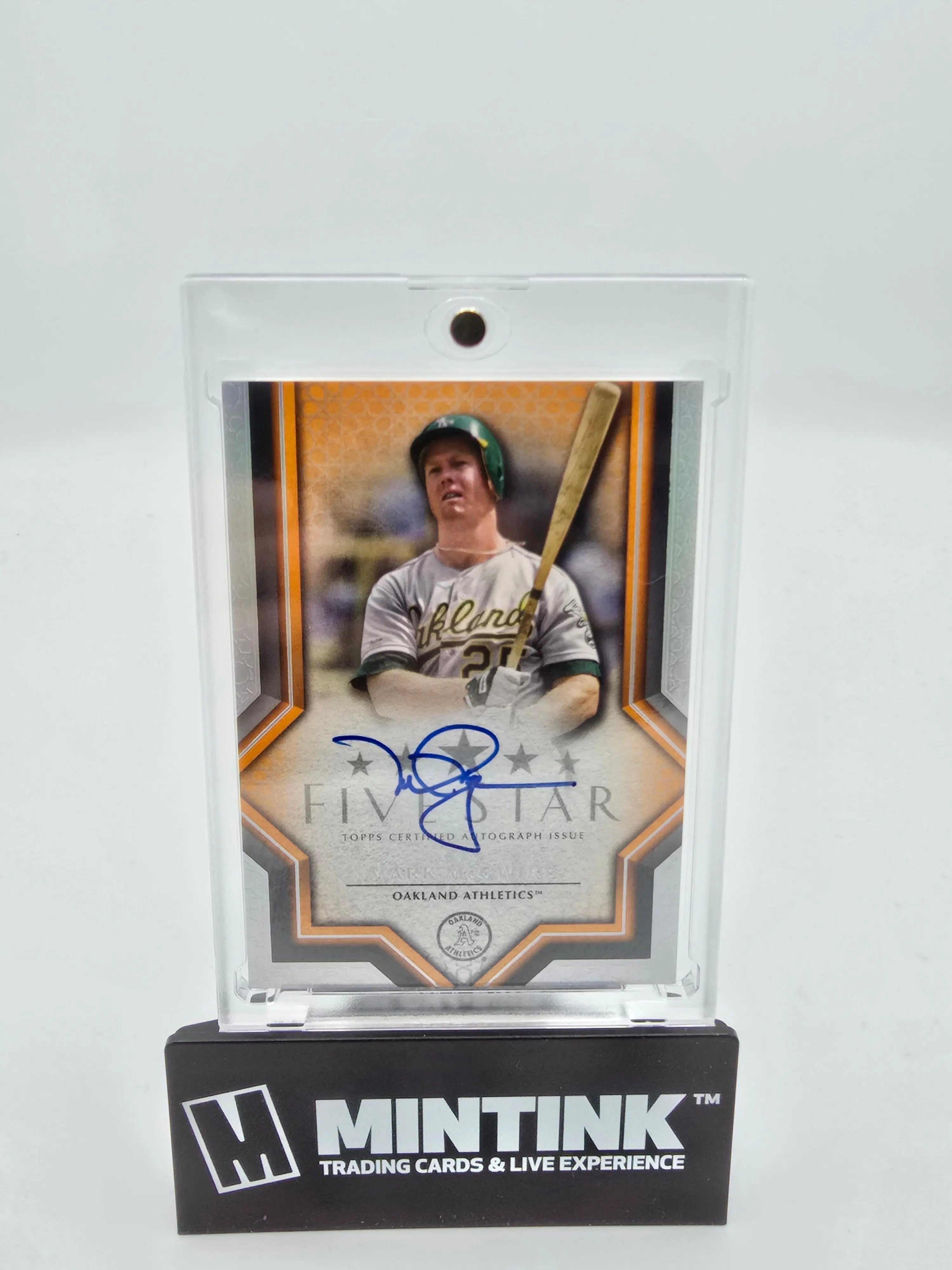 2023 Topps Five Star Baseball Mark McGwire Autograph Orange Snakeskin /5 