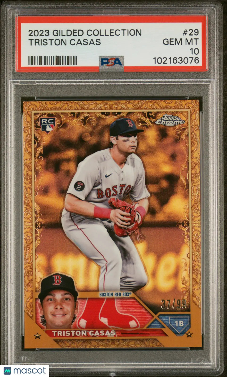 2023 Topps Gilded Collection Triston Casas RC Rookie Gold PSA 10 /99 