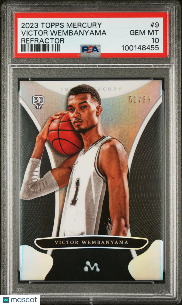 2023 Topps Mercury: Victor Wembanyama RC Rookie Refractor PSA 10 /99 