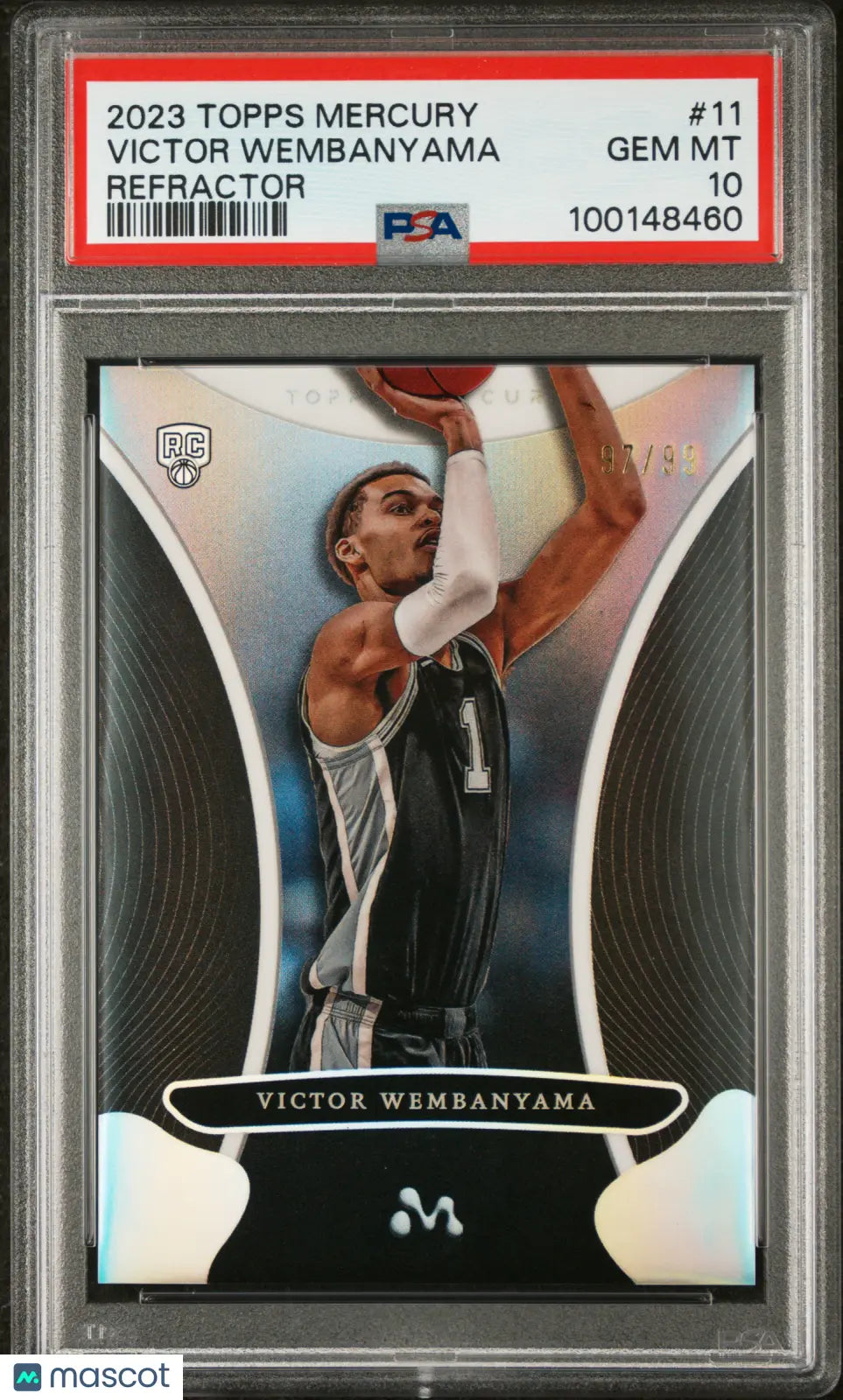 2023 Topps Mercury: Victor Wembanyama RC Rookie Refractor PSA 10 /99 