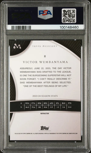 2023 Topps Mercury: Victor Wembanyama RC Rookie Refractor PSA 10 /99 