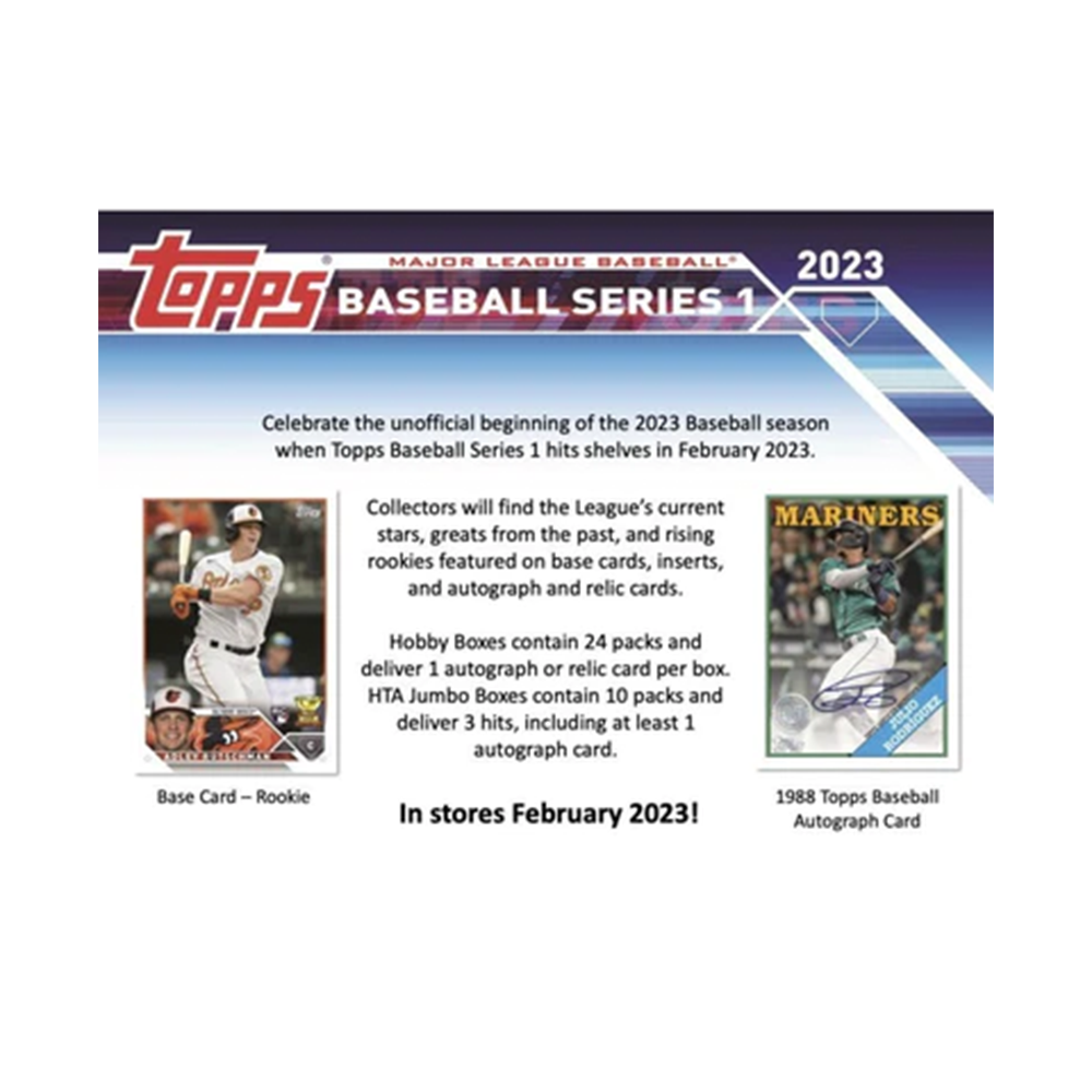 2023 Topps Series 1 Baseball Jumbo Box 1