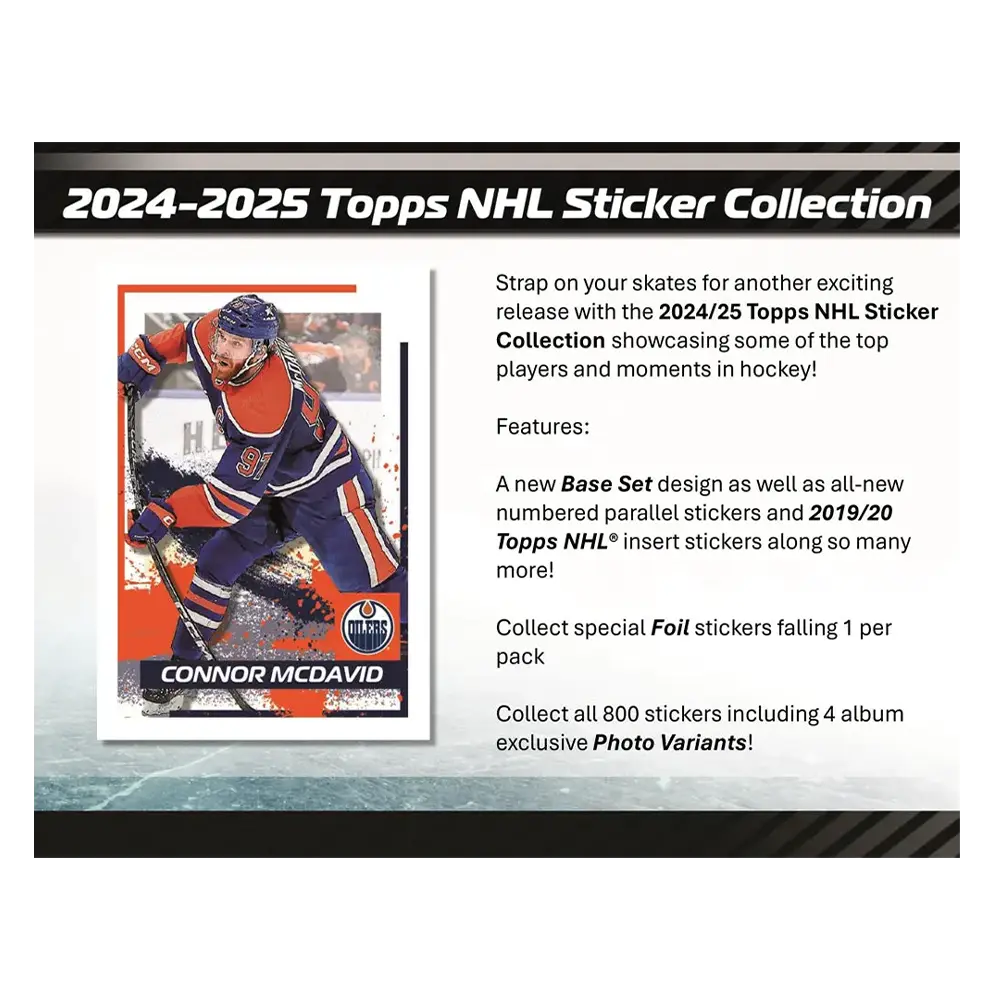 2024-25 Topps NHL Hockey Sticker Box 