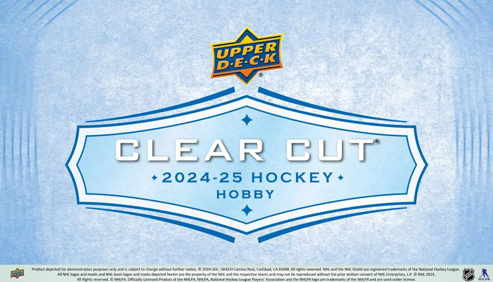 2024-25 Upper Deck Clear Cut Hockey Hobby Box (Pre Order) 