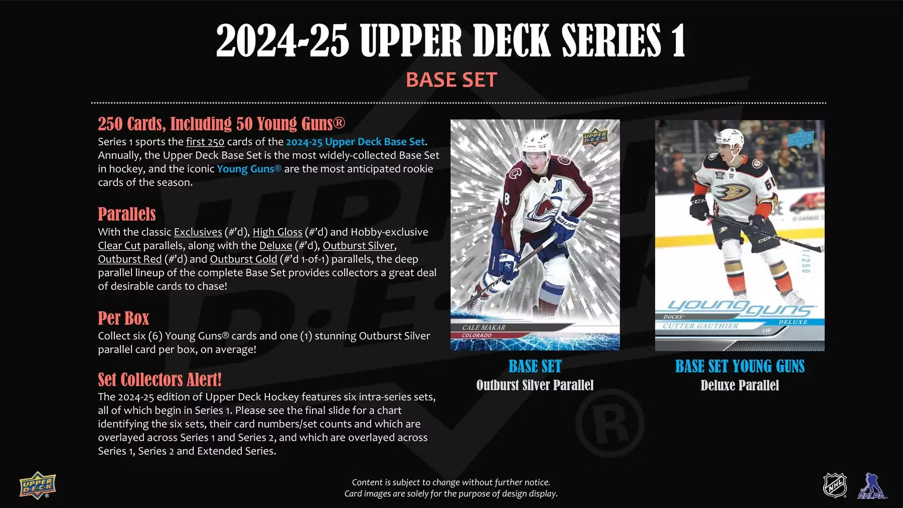 2024 25 Upper Deck Series 1 Hockey Hobby Pack Single Pack Sales 6