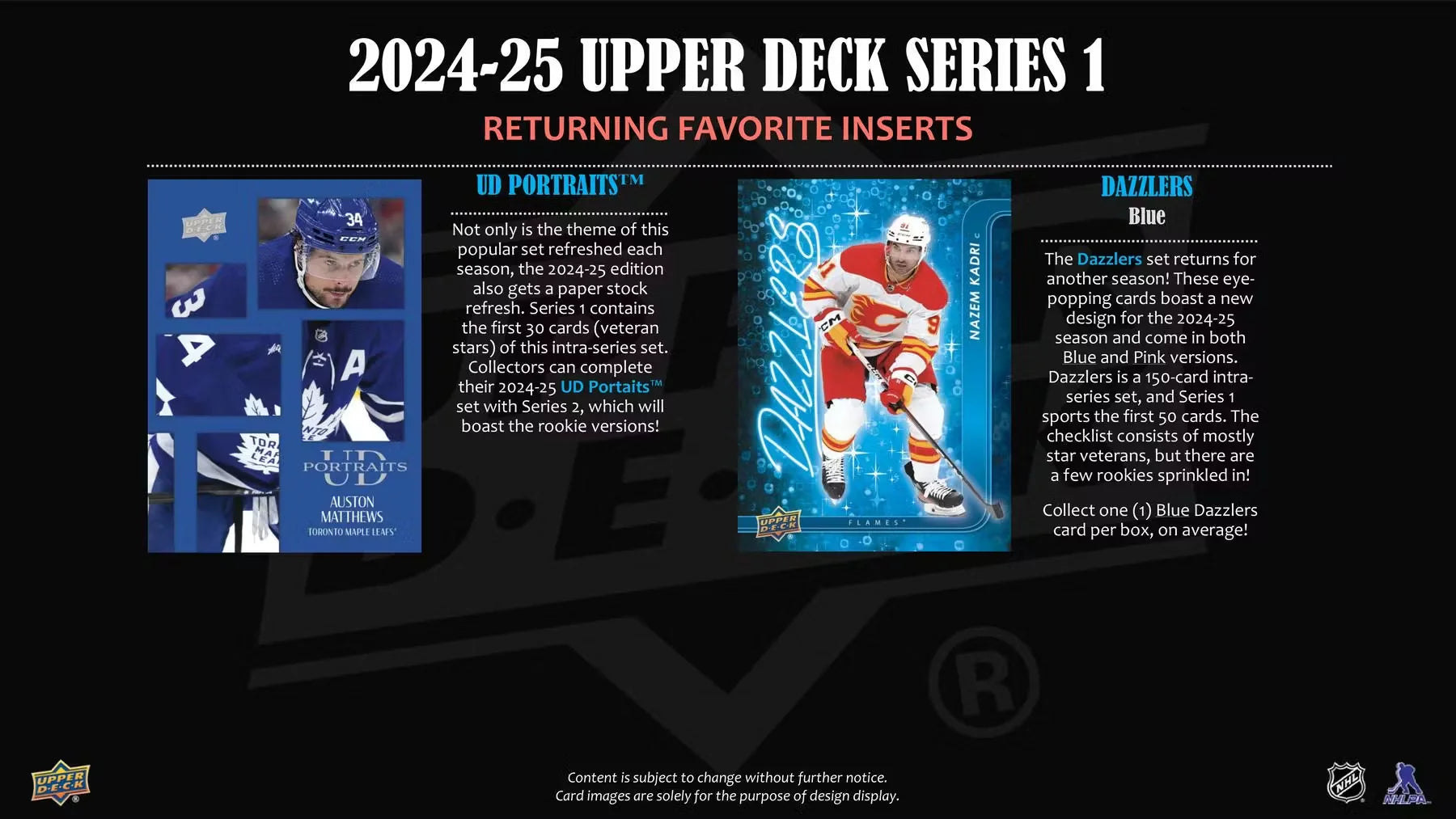 2024 25 Upper Deck Series 1 Hockey Hobby Pack Single Pack Sales 11