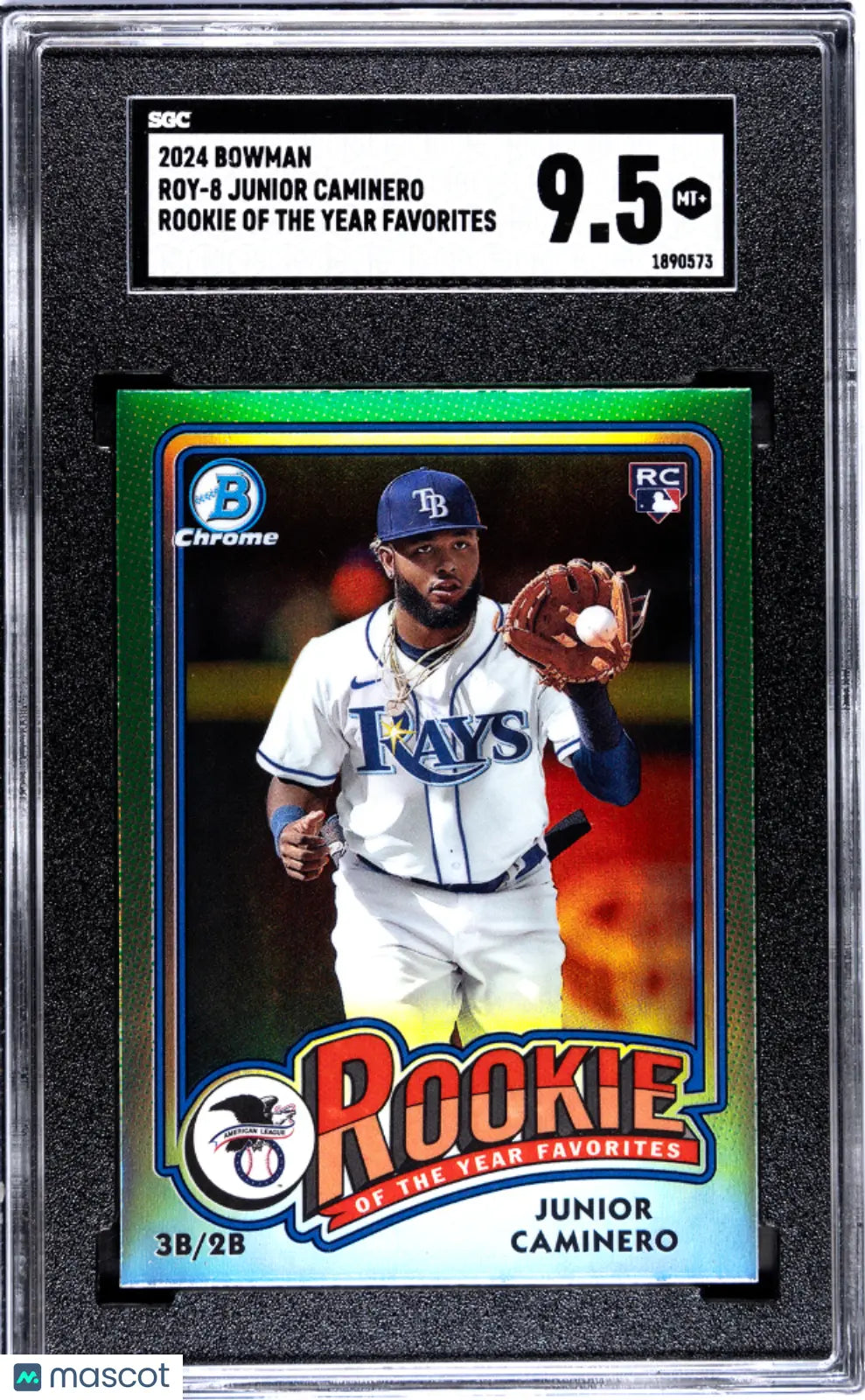 2024 Bowman Baseball Junior Caminero Rookie Of The Year Favorites SGC 9.5 