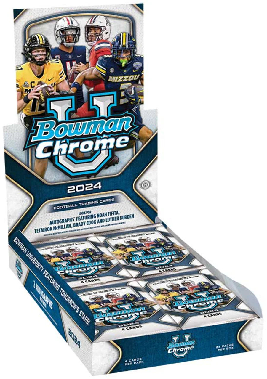 2024 Bowman University Chrome Football Hobby Box