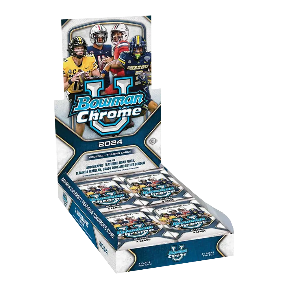 2024 Bowman University Chrome Football Hobby Box 