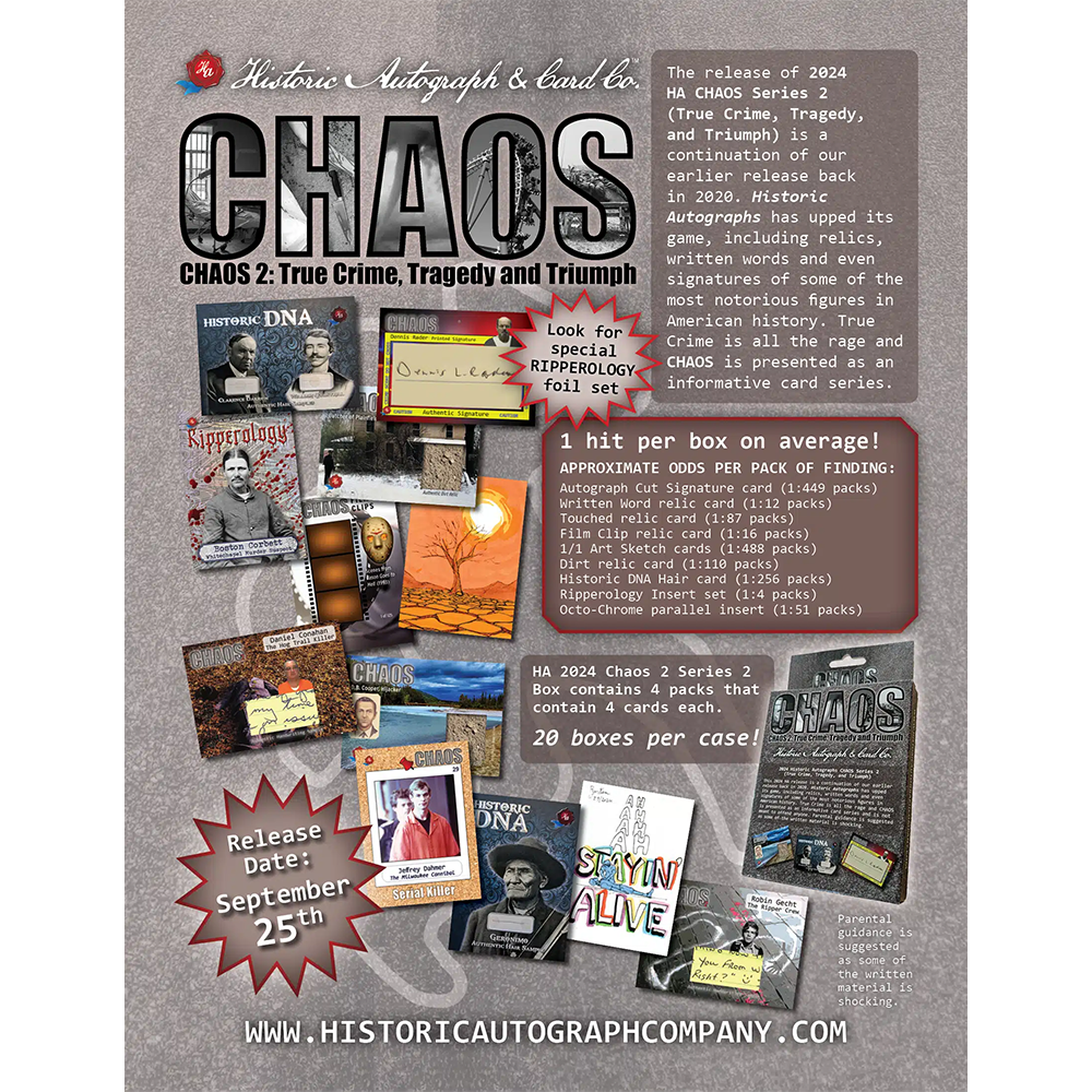 2024 Historic Autographs Chaos 2 Box 1