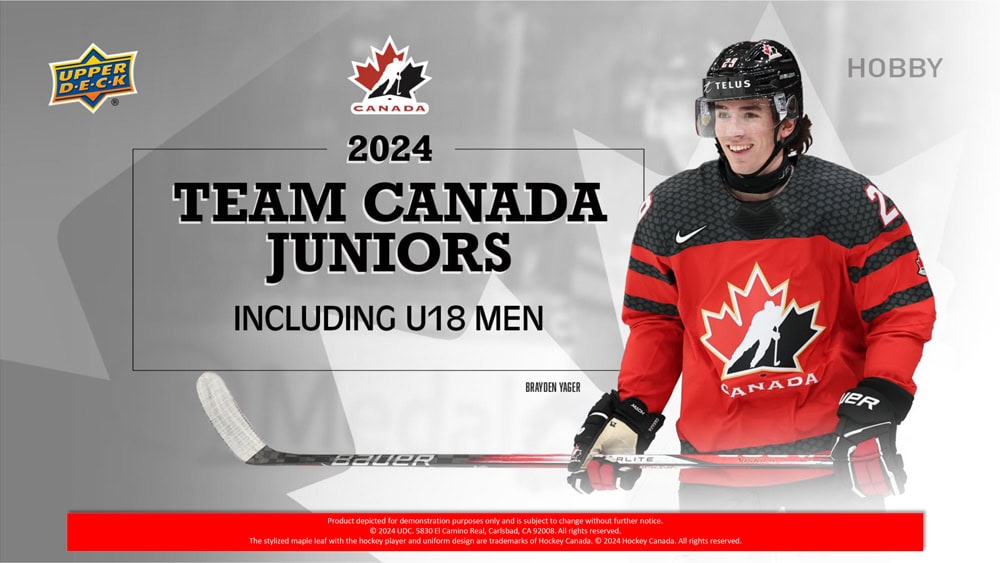 2024 Upper Deck Team Canada Juniors Hockey Hobby Pack (Single Pack Sales) 