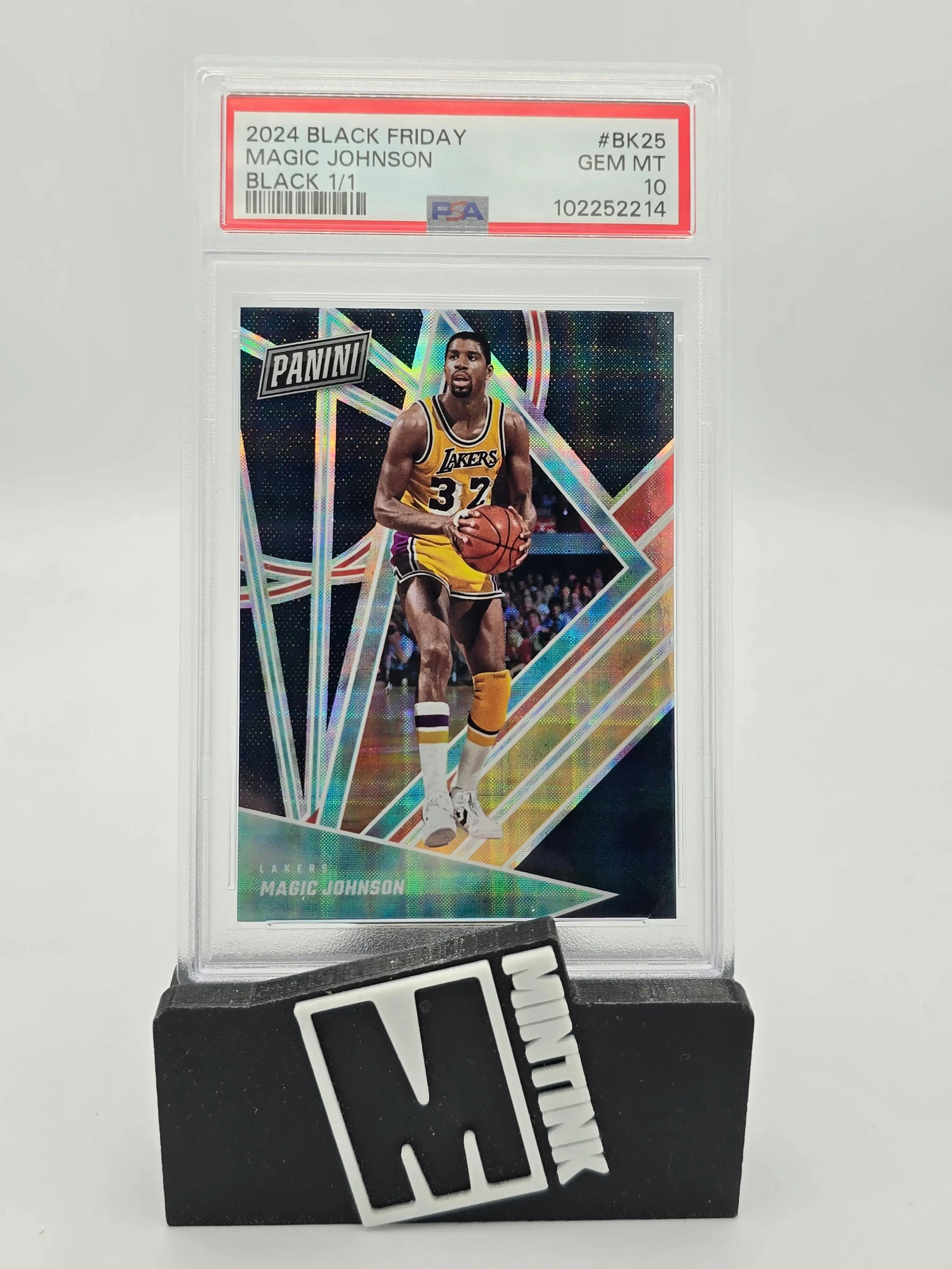 2024 Panini Black Friday Basketball Magic Johnson Black PSA 10 1/1 