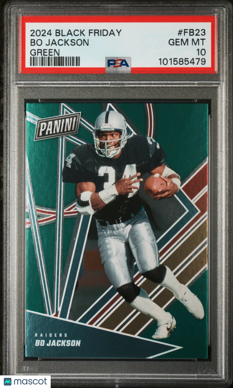 2024 Panini Black Friday Football Bo Jackson Green PSA 10 /5 