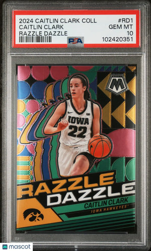 2024 Panini Caitlin Clark Collection Razzle Dazzle Caitlin Clark PSA 10 