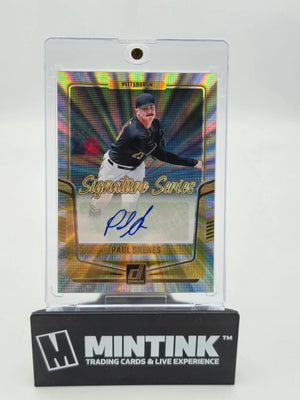 2024 Panini Donruss Baseball Paul Skenes Gold Flash Auto 