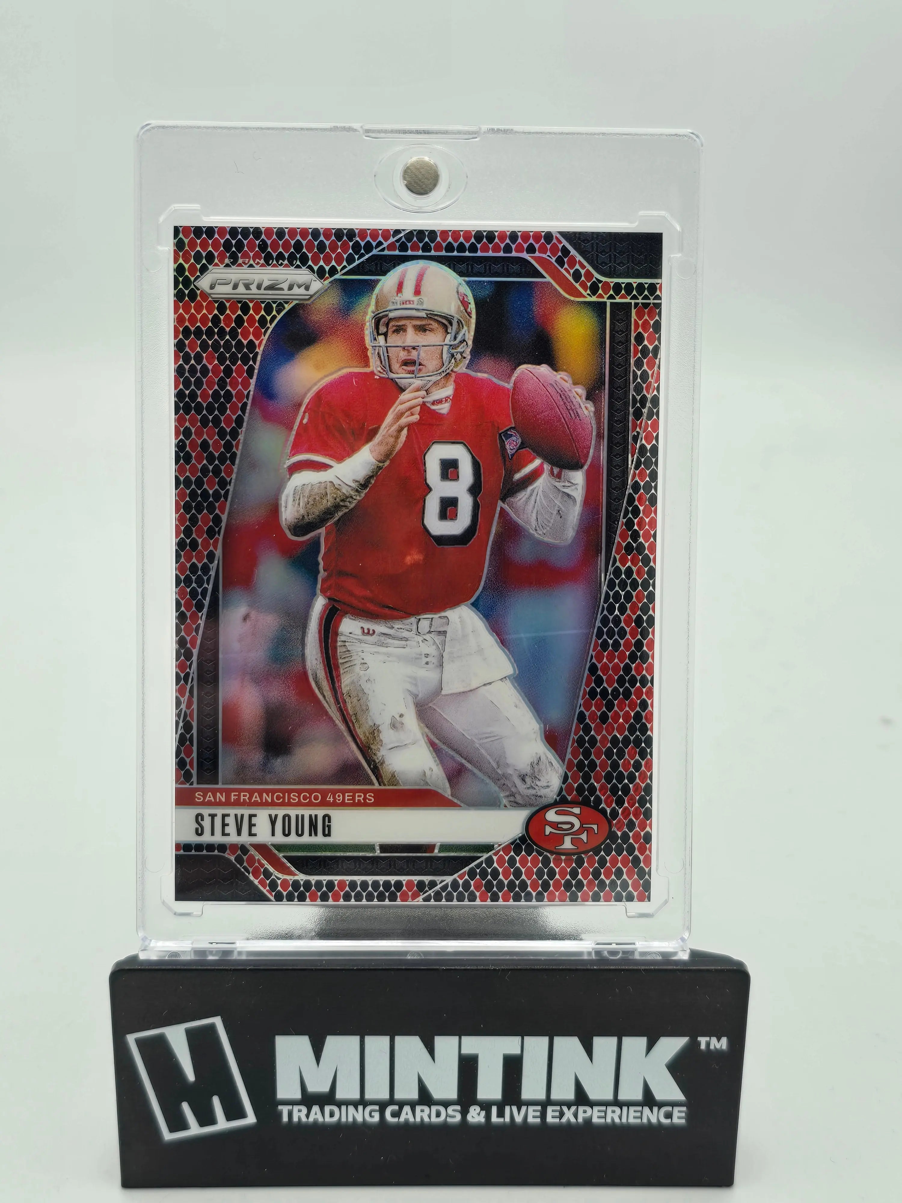 2024 Panini Prizm Football Steve Young Snake Skin SSP #256 