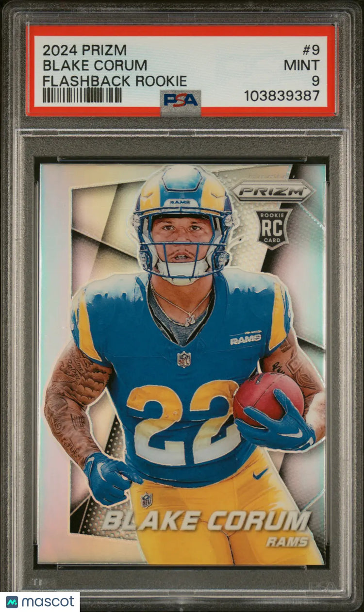 2024 Panini Prizm Prizm Flashback Rookie Blake Corum PSA 9 