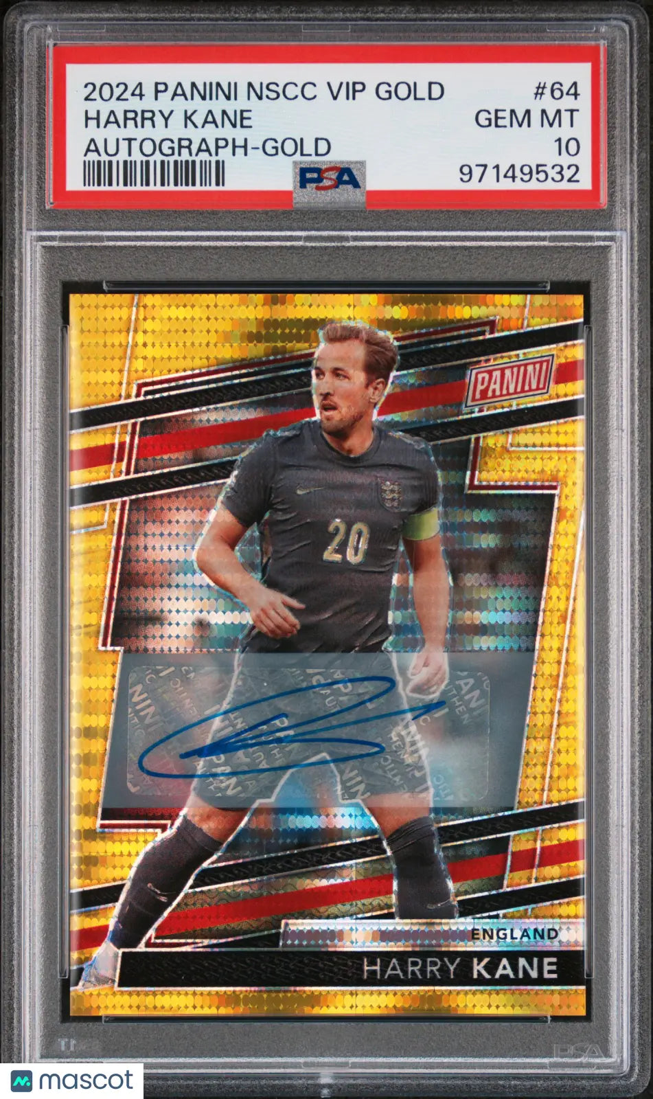 2024 Panini The National VIP Gold Packs Harry Kane Autograph Gold PSA 10 /10 