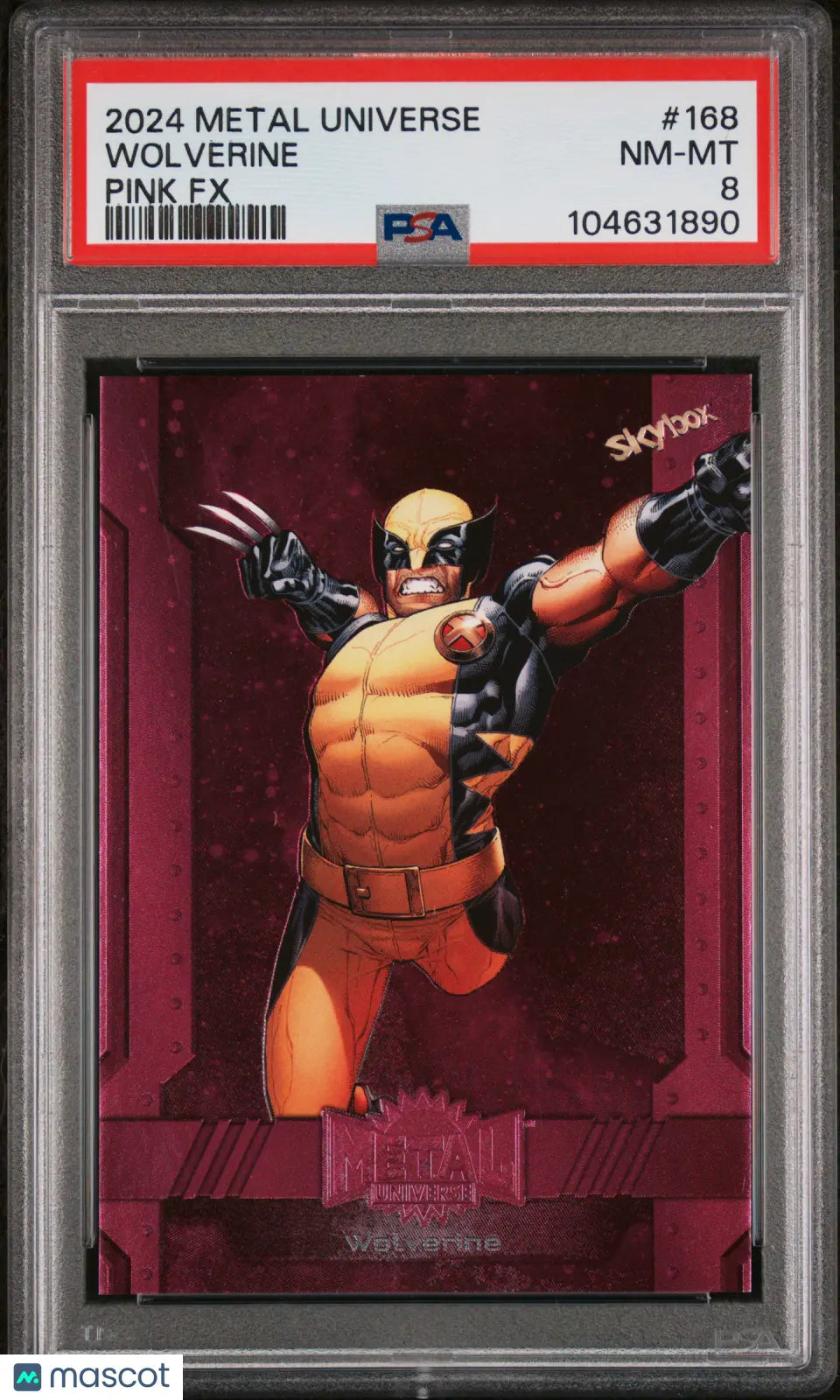 2024 Skybox Metal Universe Avengers Wolverine PMG Pink PSA 8 /75 