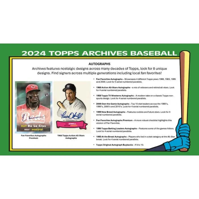 2024 Topps Archives Baseball Collector's Hobby Box (Pre Order) 