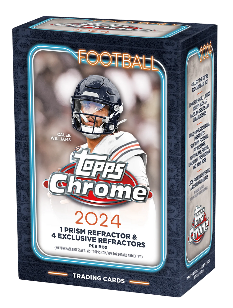 2024 Topps Chrome Football Blaster Box (Pre Order) 