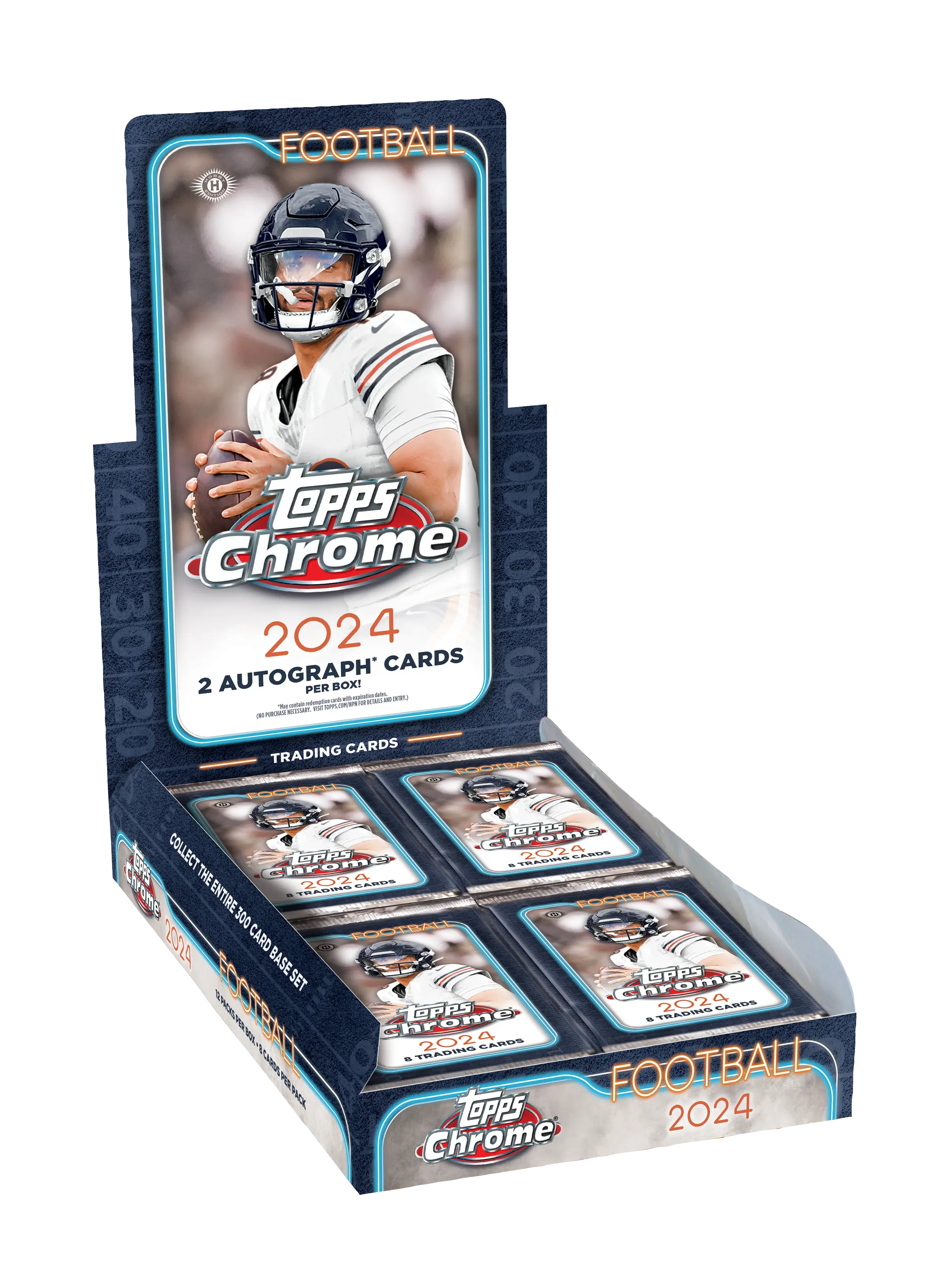 2024 Topps Chrome Football Hobby Box 