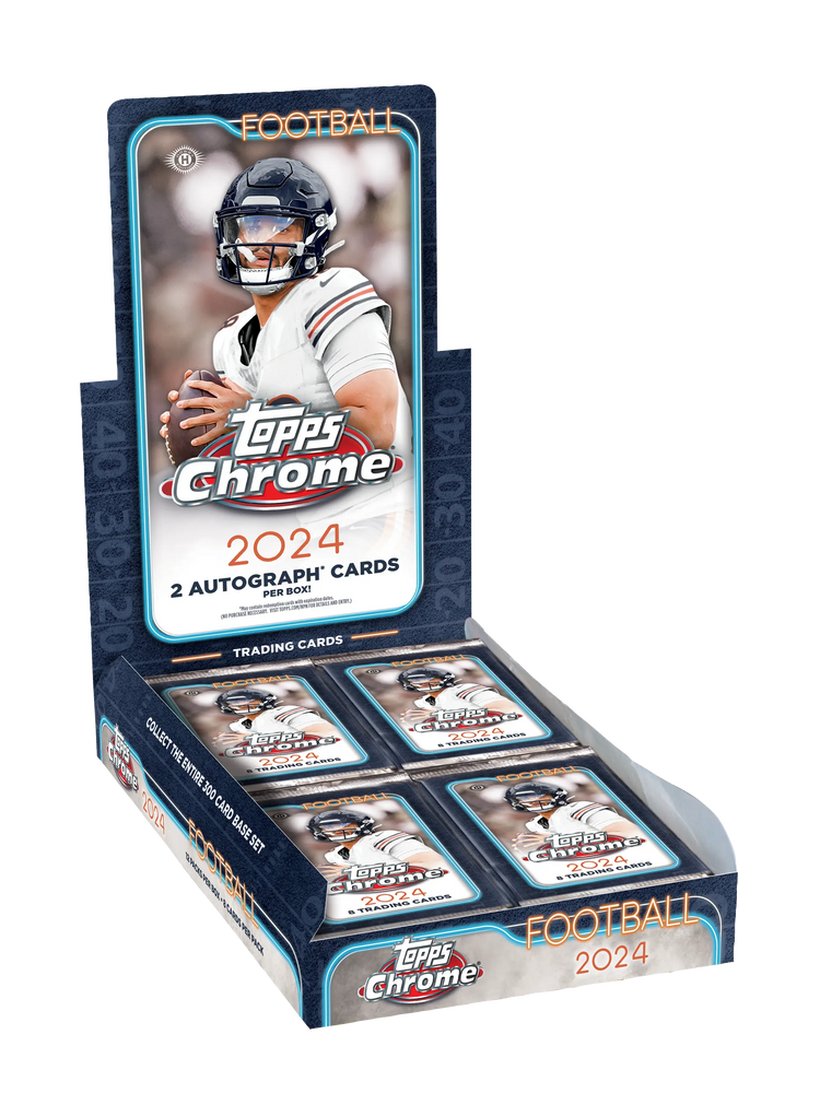 2024 Topps Chrome Football Hobby Box 