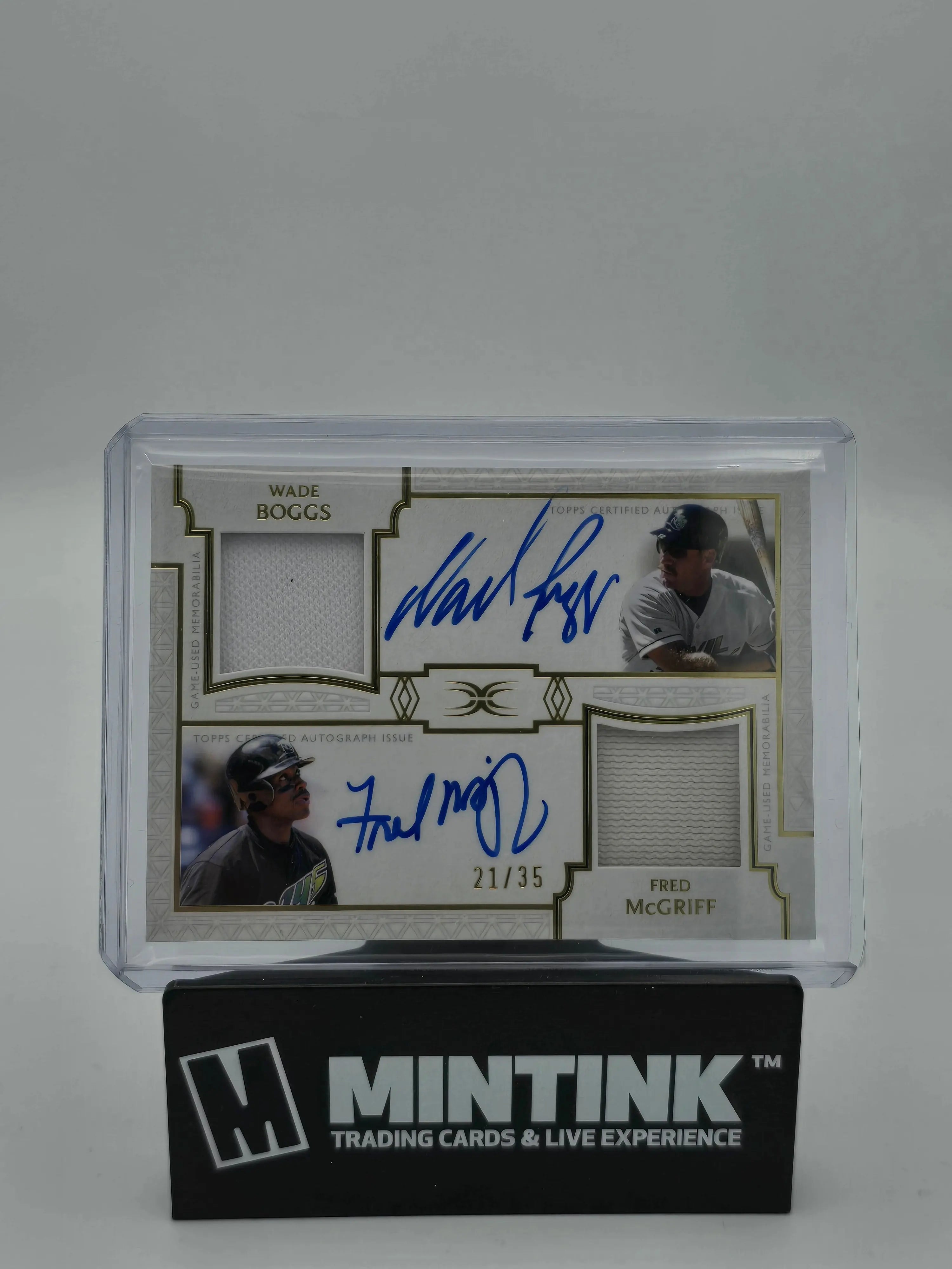 2024 Topps Definitive Baseball Boggs McGriff Dual Patch Autographs /35 