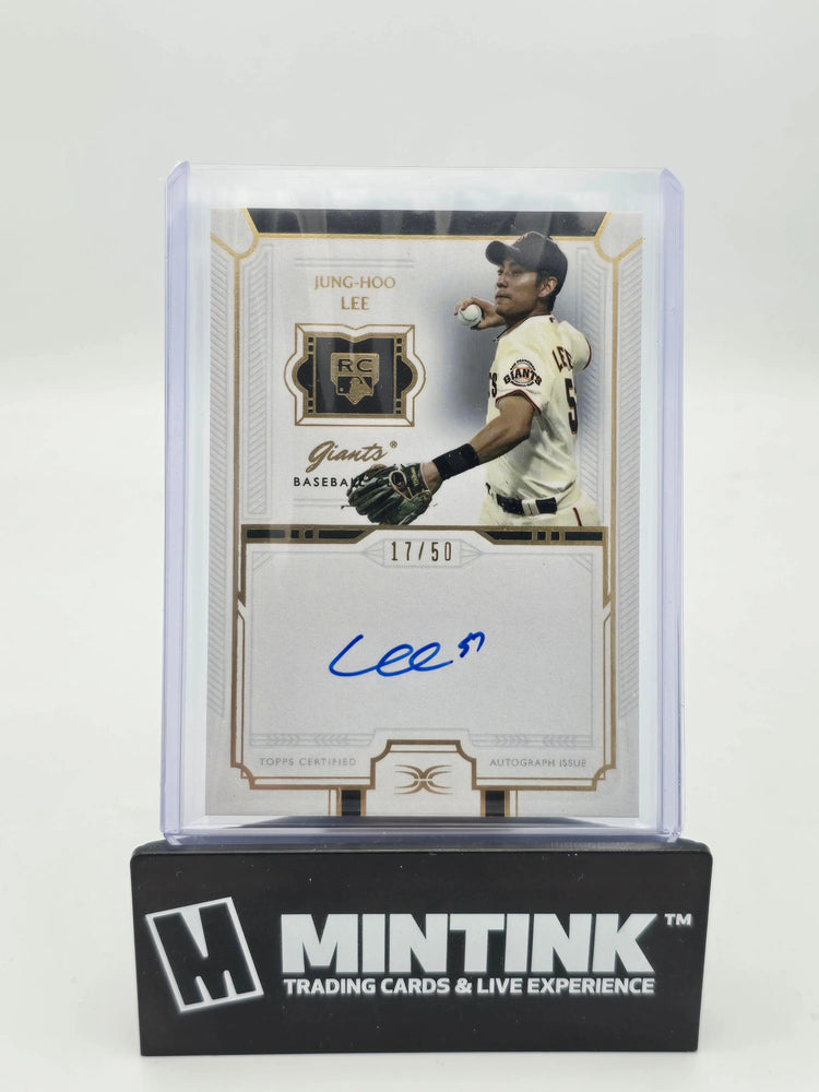 2024 Topps Definitive Baseball Jung-Hoo Lee RC Rookie Gold Foil Auto /50 