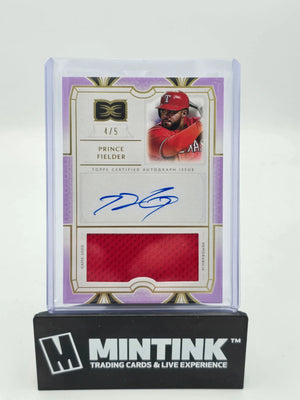 2024 Topps Definitive Baseball Prince Fielder Jumbo Relic Auto /5 