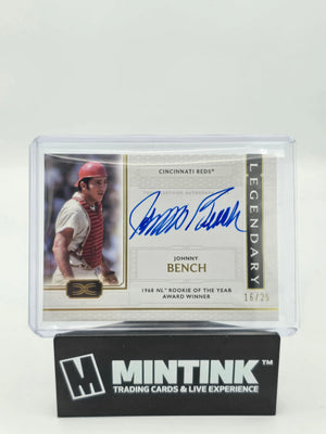 2024 Topps Definitive Johnny Bench Legendary Autograph '68 Rookie Of The Year /25 