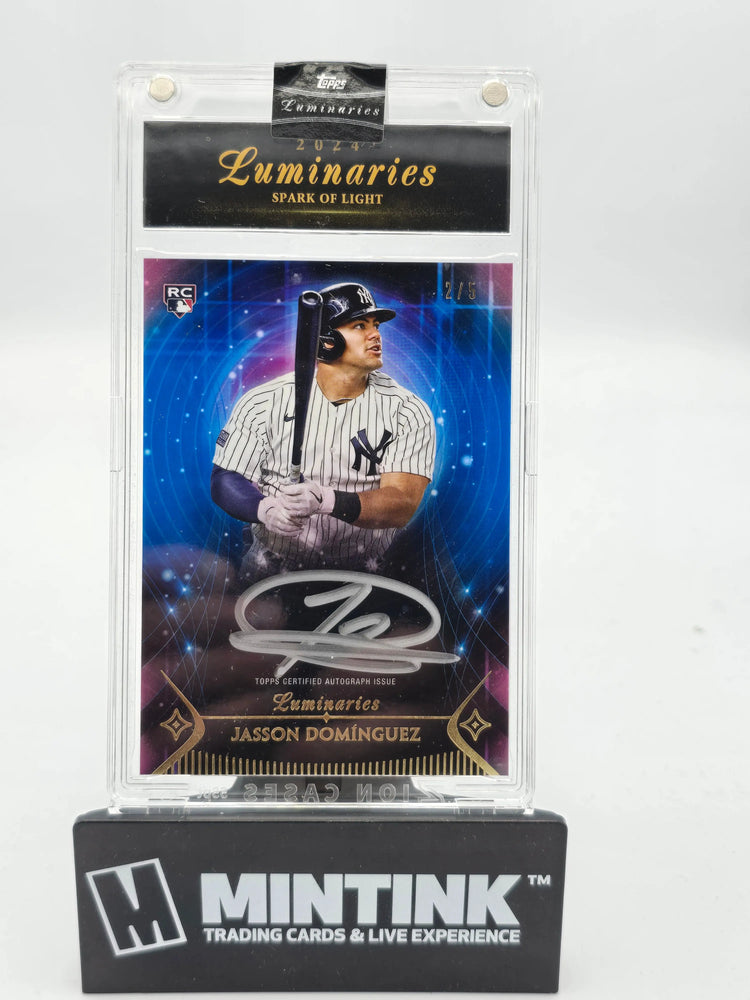 2024 Topps Luminaries Jason Dominguez RC Spark Of Light Silver Auto /5 