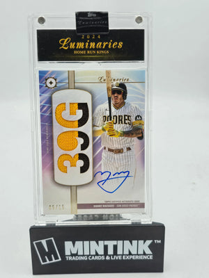 2024 Topps Luminaries Manny Machado Home Run Kings Triple Patch Auto /15 