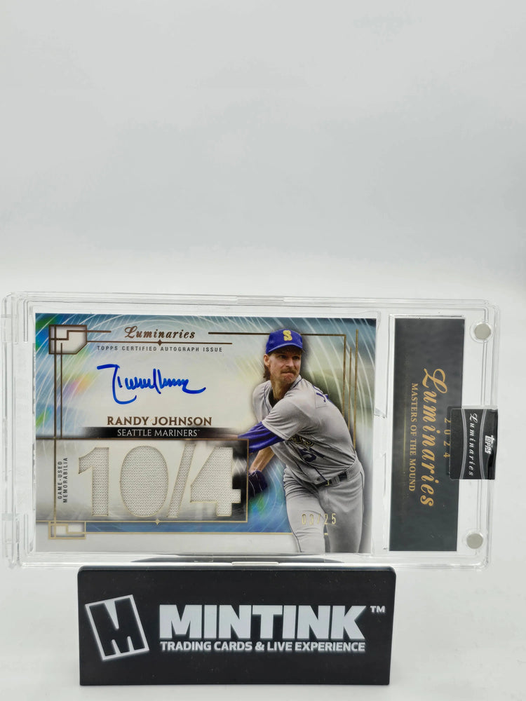 2024 Topps Luminaries Randy Johnson Masters Of The Mound Swatch Auto /25 