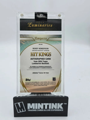 2024 Topps Luminaries Rickey Henderson Hit Kings Auto /25 