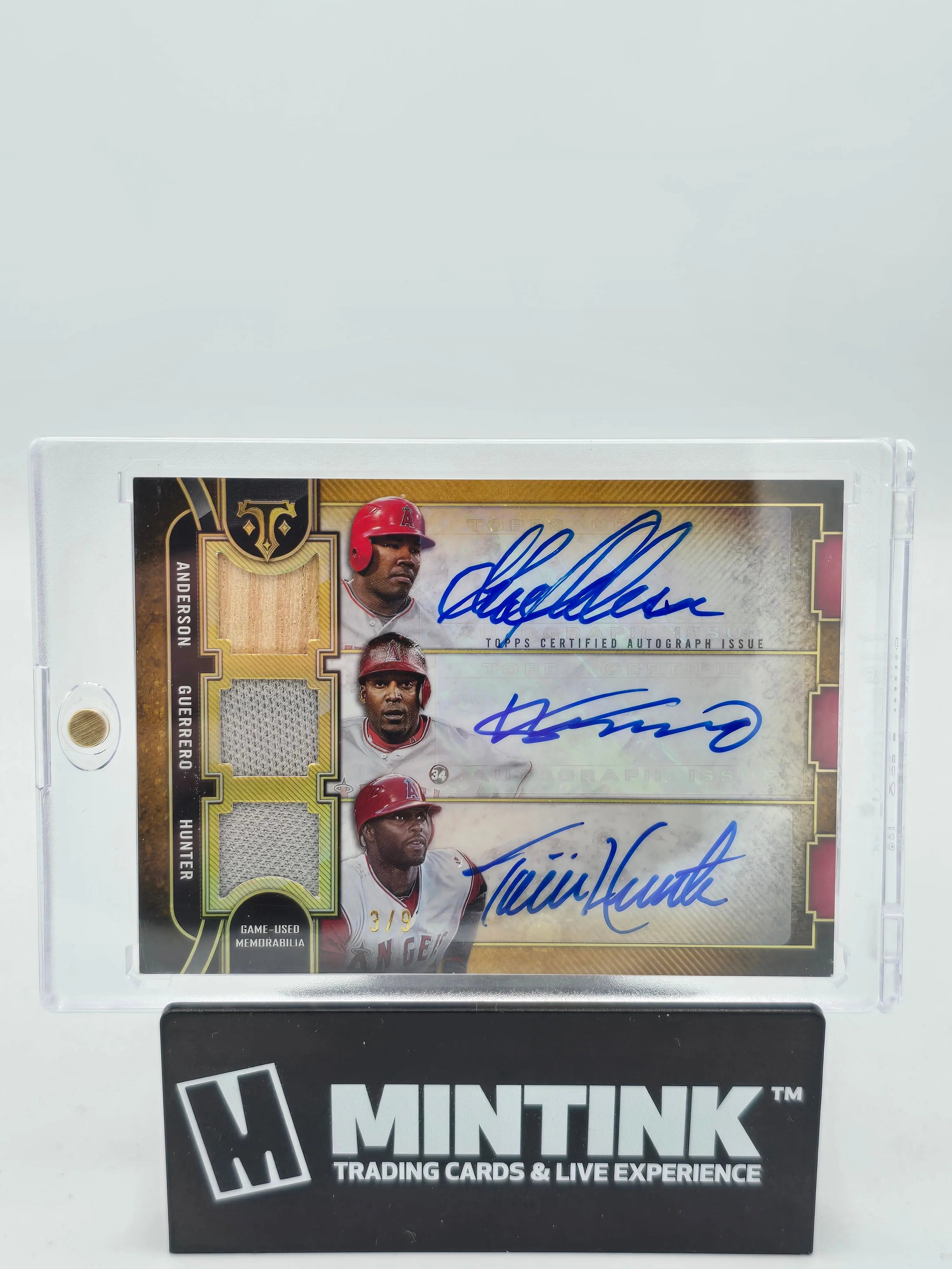 2024 Topps Triple Threads Anderson Guerrero Hunter Triple Relic Combos Autos /9 