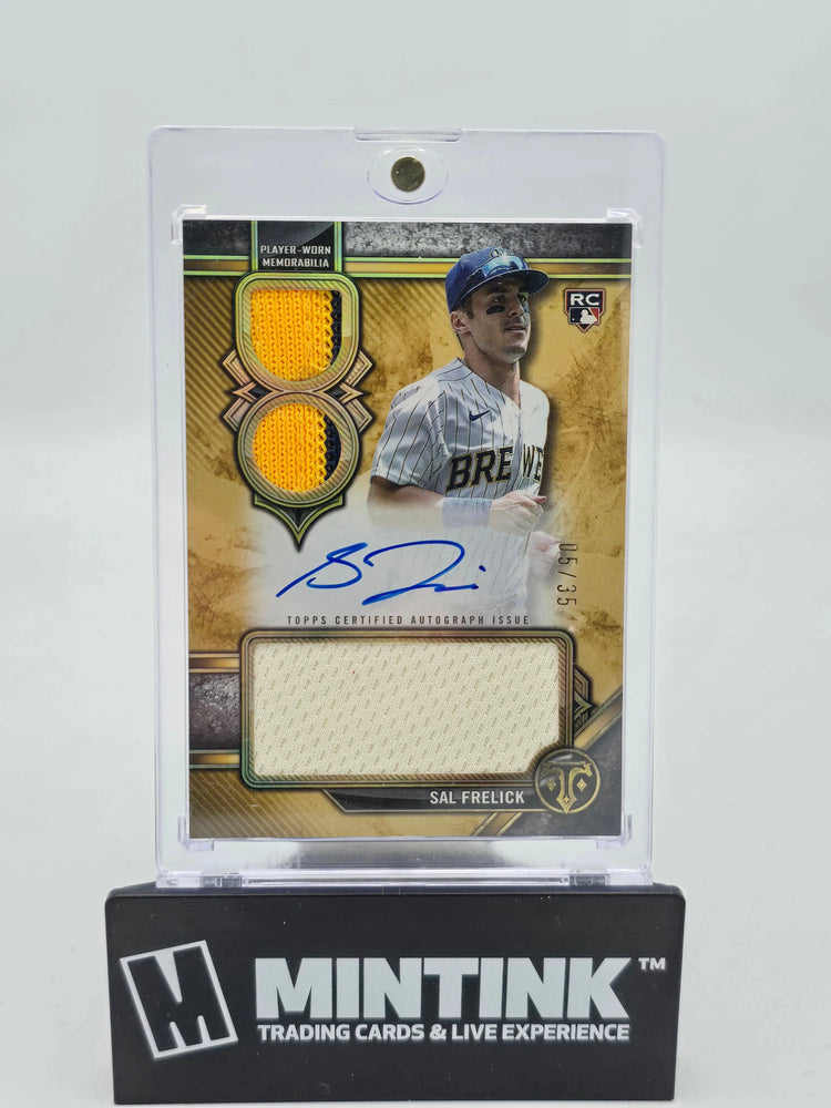 2024 Topps Triple Threads Baseball Sam Frelick RC Rookie Triple Patch Auto /35 